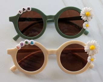 Easter Floral Daisy Sunglass, Personalized Easter Name Sunglasses, UV400 Protection Sunglasses, Easter Gift, Baby Sunglasses,Kids Sunglasses