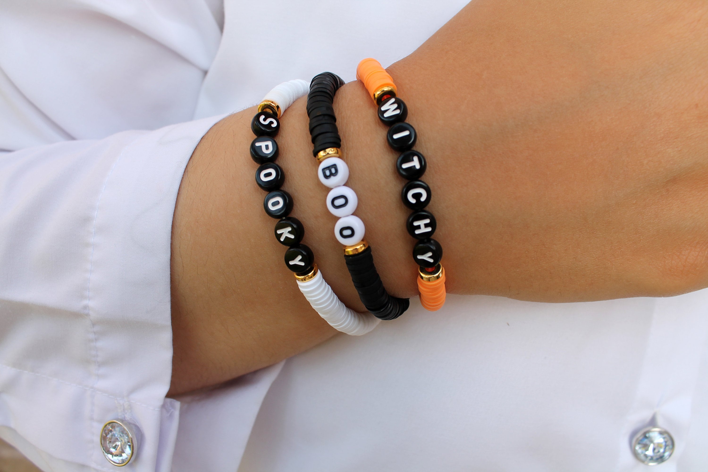 Bracelets Halloween - Lot De 24 + Tatouages Temporaires - Fun, Réutilisables - Cadeau Fête, Anniversaire, Déguisement Enfant