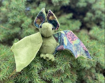 Galaxy Brownie Bat Plush, Candied Chocolate Chips, Stuffed Animal