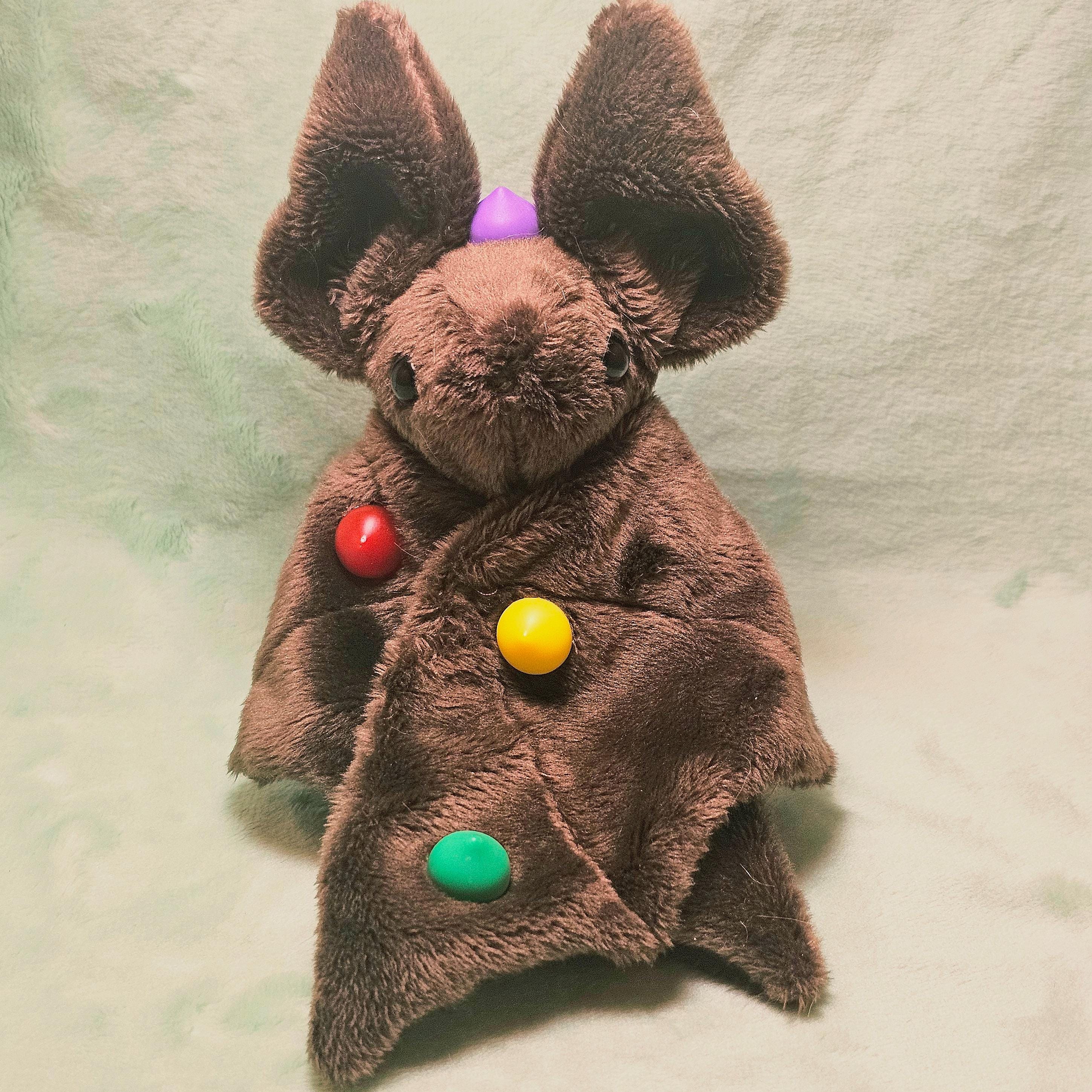 Galaxy Brownie Bat Plush, Candied Chocolate Chips, Stuffed Animal