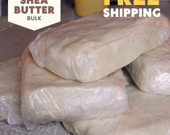 100% Pure Shea Butter | 1000 Grams | Unrefined Raw Shea Butter from Ghana, African Bulk Shea Butter for DIY Whipped Shea butter, Body Butter