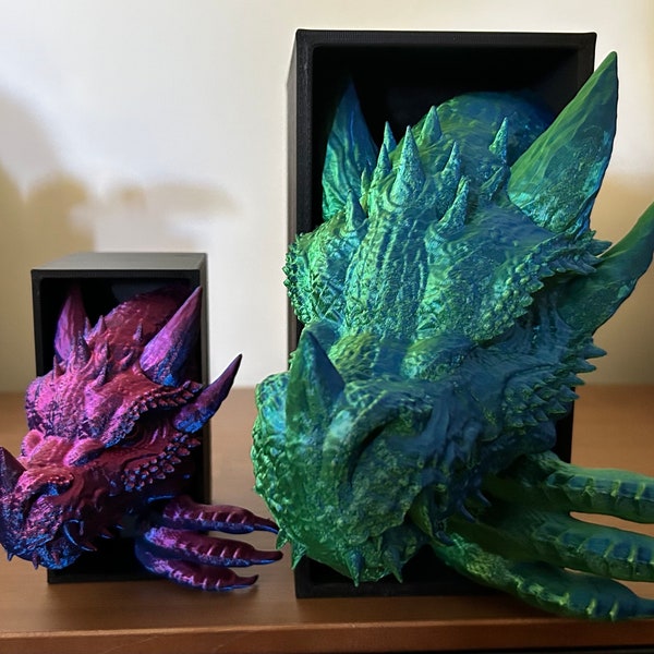 Dragon Book Nook, 3D Printed with many colour options