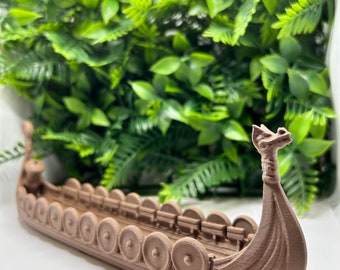 Viking Longship Incense & Candle Holder, Viking Boat, Incense Holder, Candle Holder 3D Printed, Norse