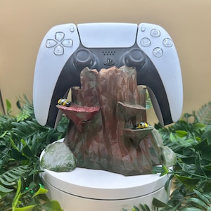 Tree Stump Controller Holder, Console Controller Holder Display, PlayStation/Xbox/Switch