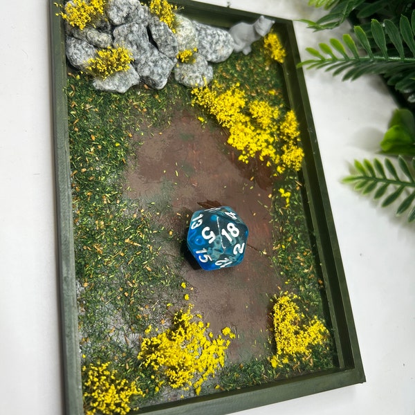 Dice/Trinket Trays, 3D Printed and hand painted, fully customizable. Perfect for D20 games and dice, RPG and more!