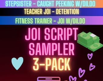 JOI Video/Sexting Script Bundle Onlyfans, Fansly etc. Content Ideas for Solo CamGirl Videos - BUNDLE OF 3