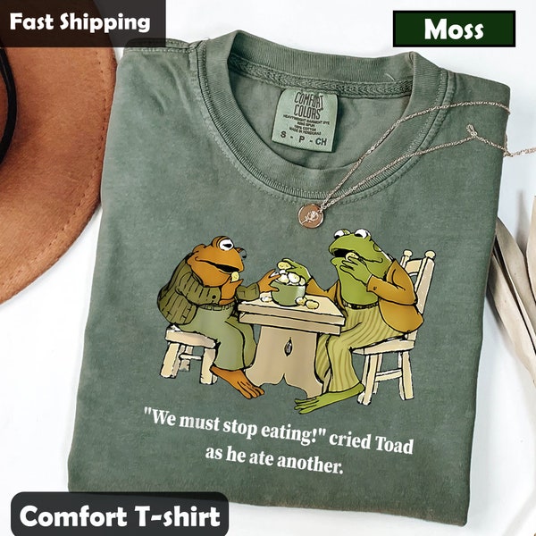 Frog and Toad Shirt, We Must Stop Eating Cried Toad As He Ate Another Frogs Shirt, Vintage Frog Shirt, Funny Frog Shirt, Frog Lover Shirt