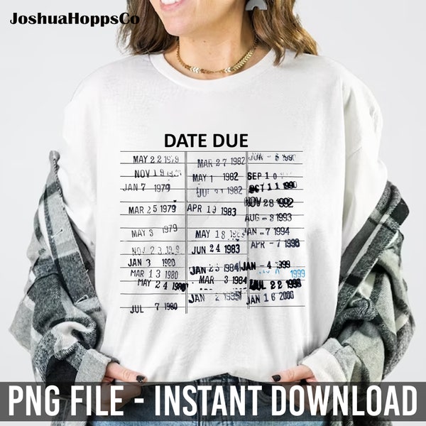 Library Due Date - Etsy