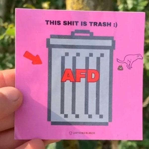 Aufkleber gegen AFD, fck nzs Sticker, Anti Rassismus 12x