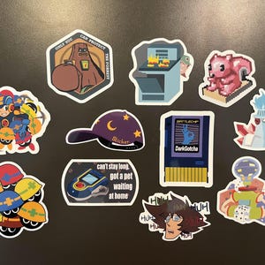 Pegatinas de Mega Man Battle Network (laminadas/holográficas)