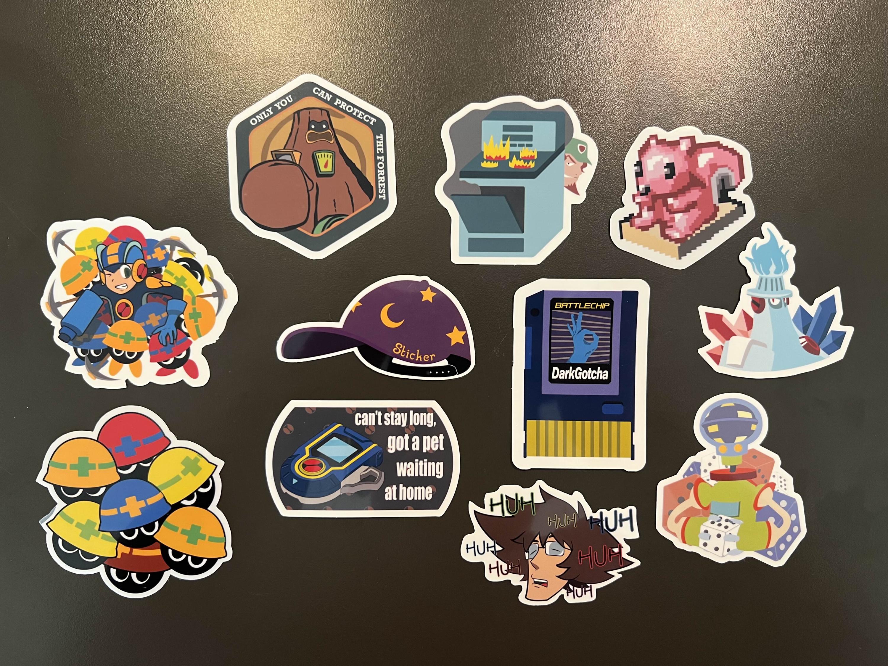 Mega Man Battle Network Stickers (laminated/holographic)