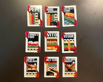 Jimmy John Sandwich Card Stickers
