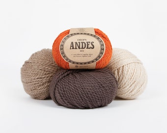 Filato di alpaca DROPS Andes Super Bulky Yarn Filato di lana di alpaca Filato per sciarpa di alpaca Filato super spesso Lana per maglieria 100 g