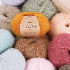 Brushed Alpaca Silk Yarn - Luxuriously Soft and Warm Blend