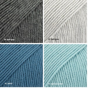 Baby Merino Wool Yarn, Extra Fine Softness (Superwash, 50g Skein) image 5