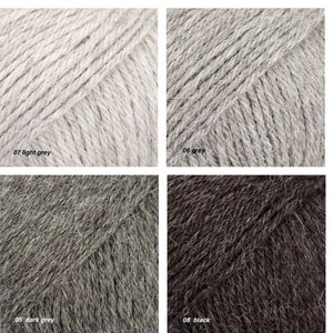 DROPS Puna, Alpackagarn, Alpackafiber Alpackaullgarn Stickgarn, DROPS garn, Ren alpacka superfin mjuk, lätt och härligt varmt garn bild 9