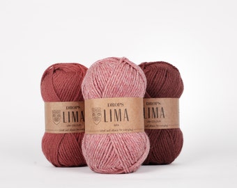 Alpaca Yarn Drops Lima Alpaca Scarf Yarn Art Yarn Alpaca Natural Fiber Winter Yarn Wool Yarn 50g