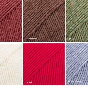 Baby Merino Wool Yarn, Extra Fine Softness (Superwash, 50g Skein) image 8