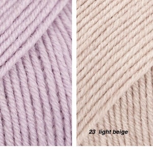 Baby Merino Wool Yarn, Extra Fine Softness (Superwash, 50g Skein) image 6