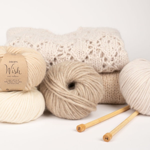 Alpaca Yarn Drops Wish Chunky Yarn Super Bulky Yarn Sock Yarn Merino Wool Yarn Cotton Yarn Art Yarn Knitting Yarn Merino Yarn