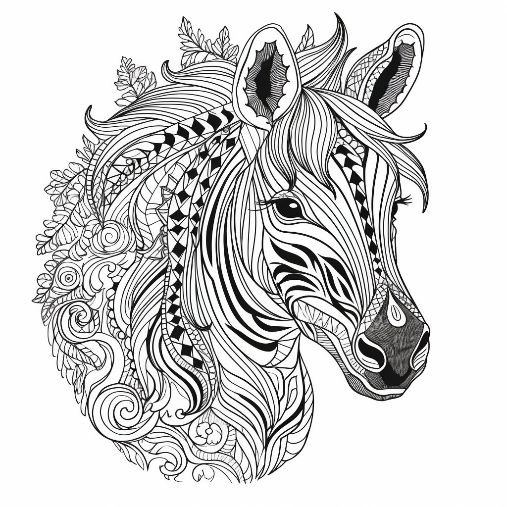Mandala Animal Adult Coloring Pages - Etsy
