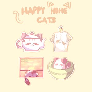Happy Home Cat Stickers