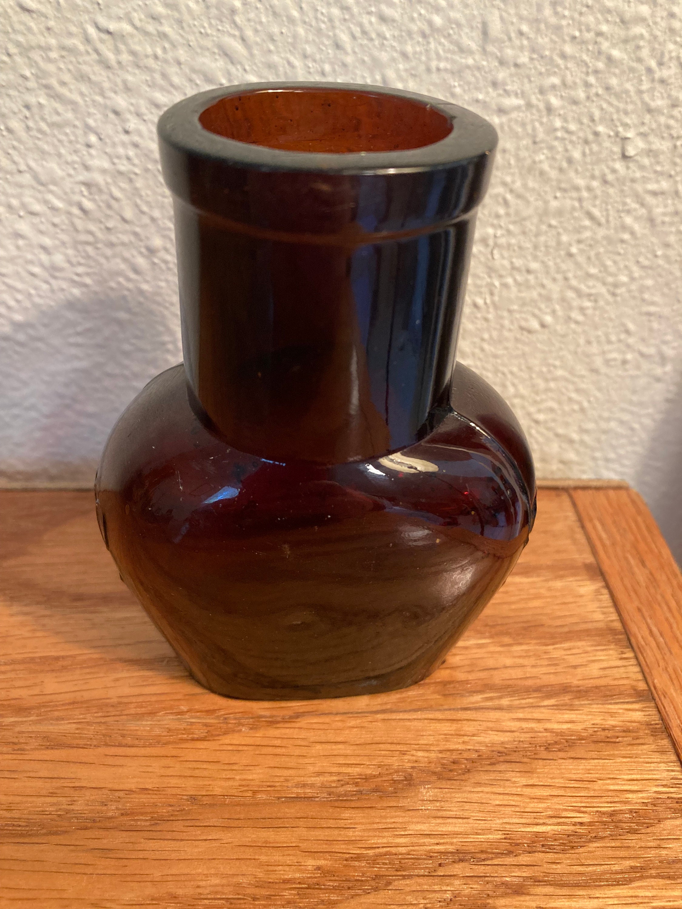 Antique OXO Bottle X 1, Amber Glass 1920's 4 Oz OXO and Edwardian