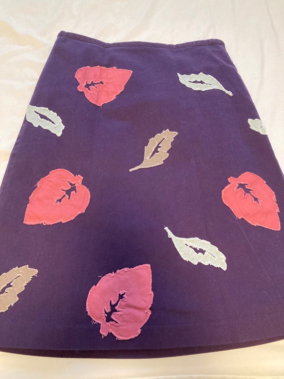 Vintage Boden skirt - purple, pink and pale blue, 