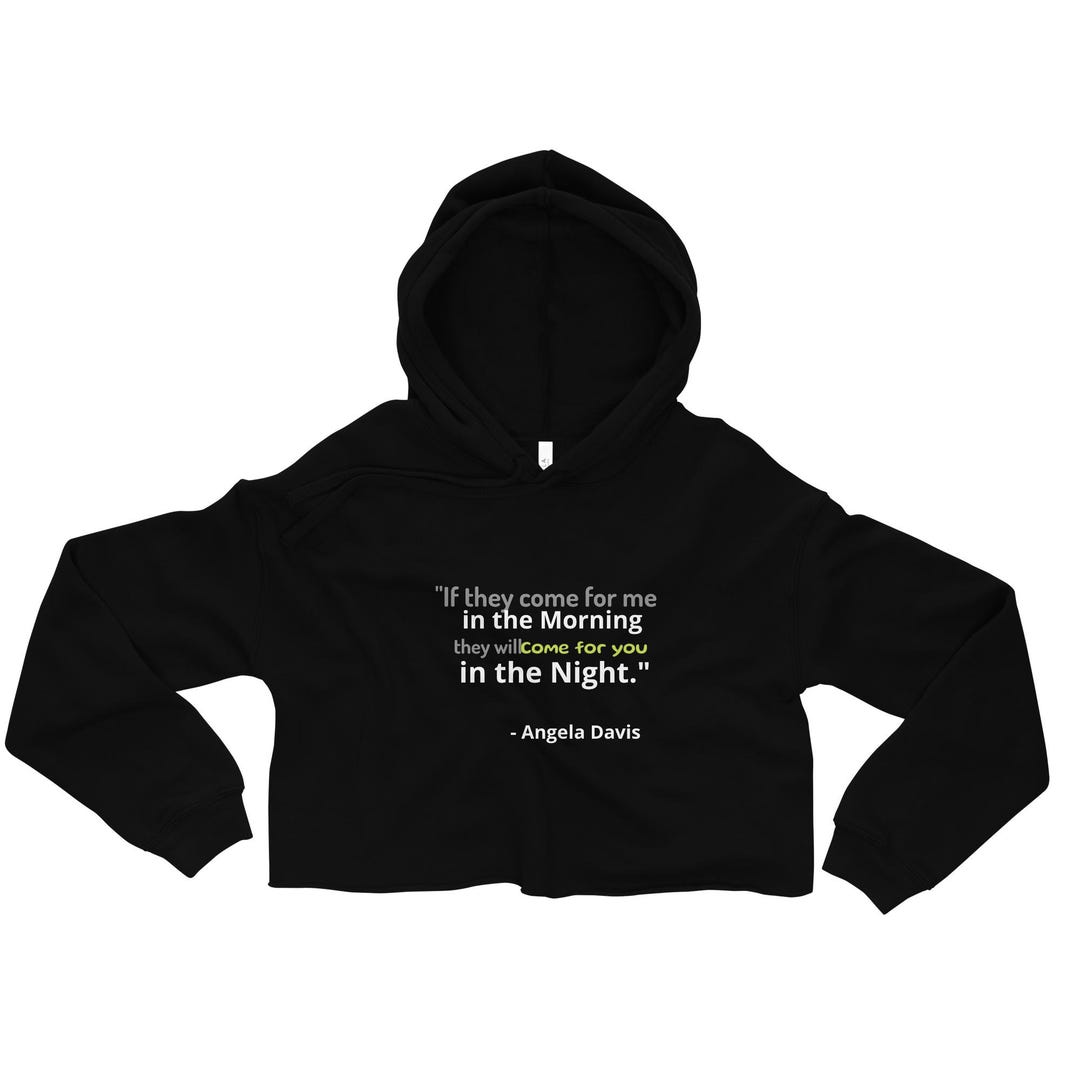 Angela Davis Crop Hoodie Etsy Angela Davis Crop Hoodie Etsy