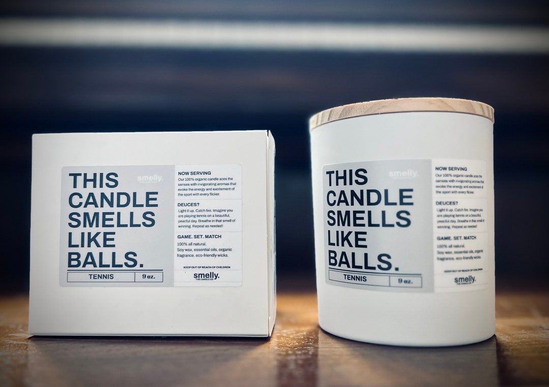 NEW Smells Like Balls Candles Tennis, GAG GIFT Limited Time Offer