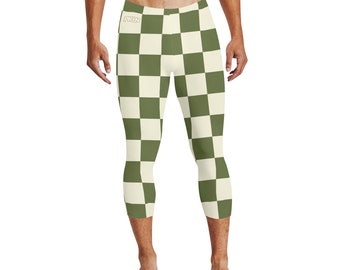 PKLN Pickleball "Pickled Vans" Men's 3/4 Length Pickleball Leggings & Training Tights