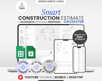 Construction Estimate Template Excel Contractor Estimate Spreadsheet Construction Bid Template Google Sheets Construction Tracker Printable