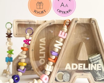First Day Of School Gift Personalized Piggy Bank Kids Money Box Custom Kids Custom Name Gift Baby Keepsake Toddler Gift Idea Kids Gift