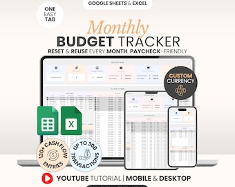 Weekly Budget Spreadsheet Google Sheets Personal Finance Tracker Excel Budget Planner Expense Tracker Financial Planner Student Budget