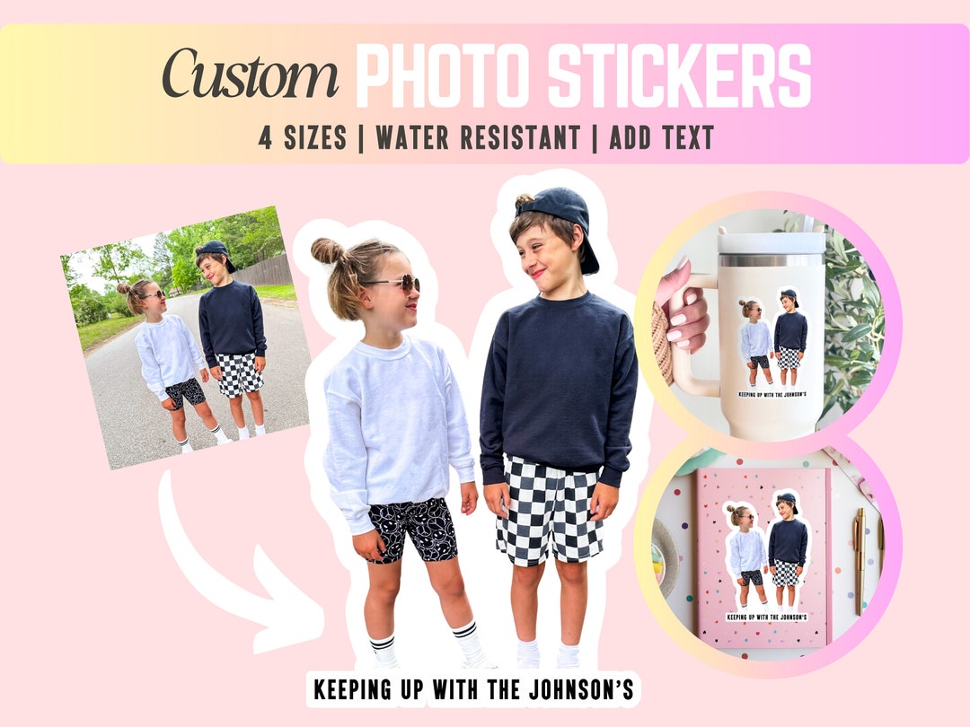 Siblings Sticker Family Custom Sticker Personalized Family Gift Custom Sibling Gift ...