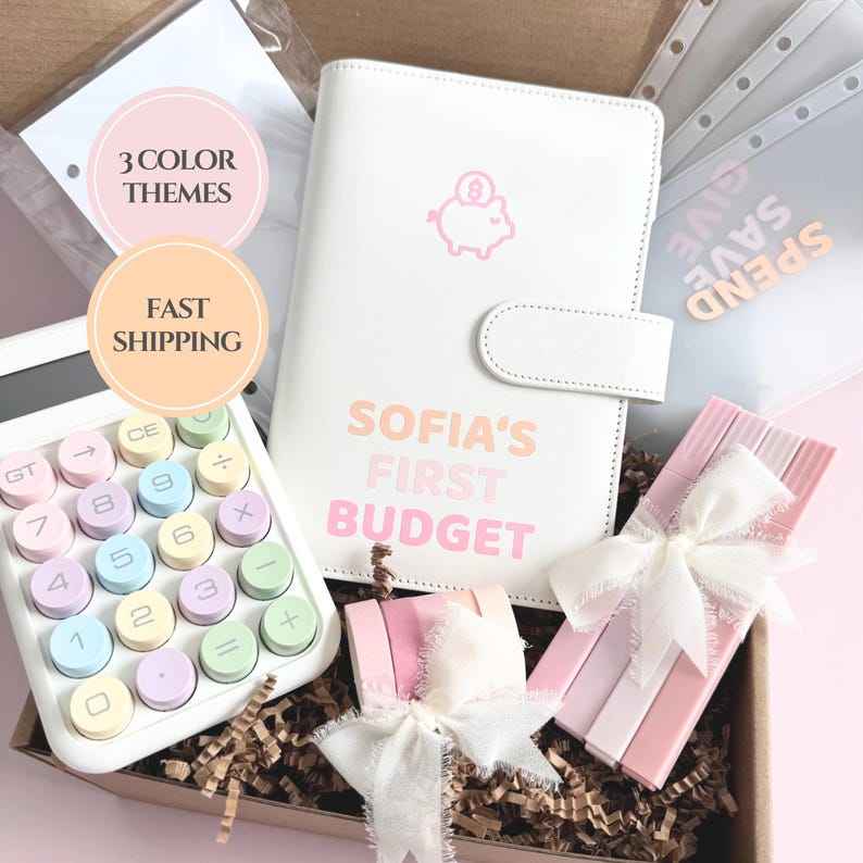 Kids Financial Literacy Gift Box Kids Savings Planner Preschool Gift Basket First Budget Kit