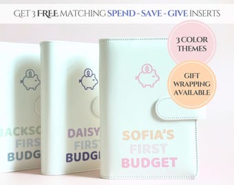 Kids Budget Planner Gift Financial Literacy Kids First Budget Binder Allowance For Kids Savings Tracker Youth Money Management For Kids