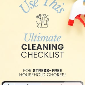 Cleaning Planner Google Sheets ADHD Cleaning Schedule Printable Template Cleaning Checklist Excel Cleaning Chart Digital Cleaning Tracker