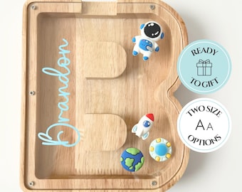 Personalized Kids Piggy Bank Custom Name Gift Baby Shower Gift Toddler Birthday Gift Unique Keepsake Money Box Nursery Decor Idea