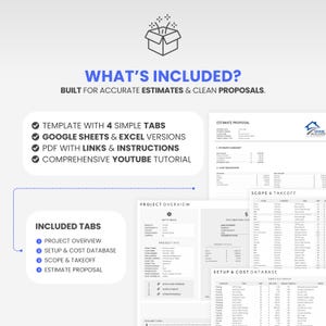 Digital Construction Template Excel Google Sheets Compatible Spreadsheet Download Project Estimate Calculator Professional Proposal Generator Business Invoice Tool Builder Cost Management System Customizable Settings Comprehensive Project