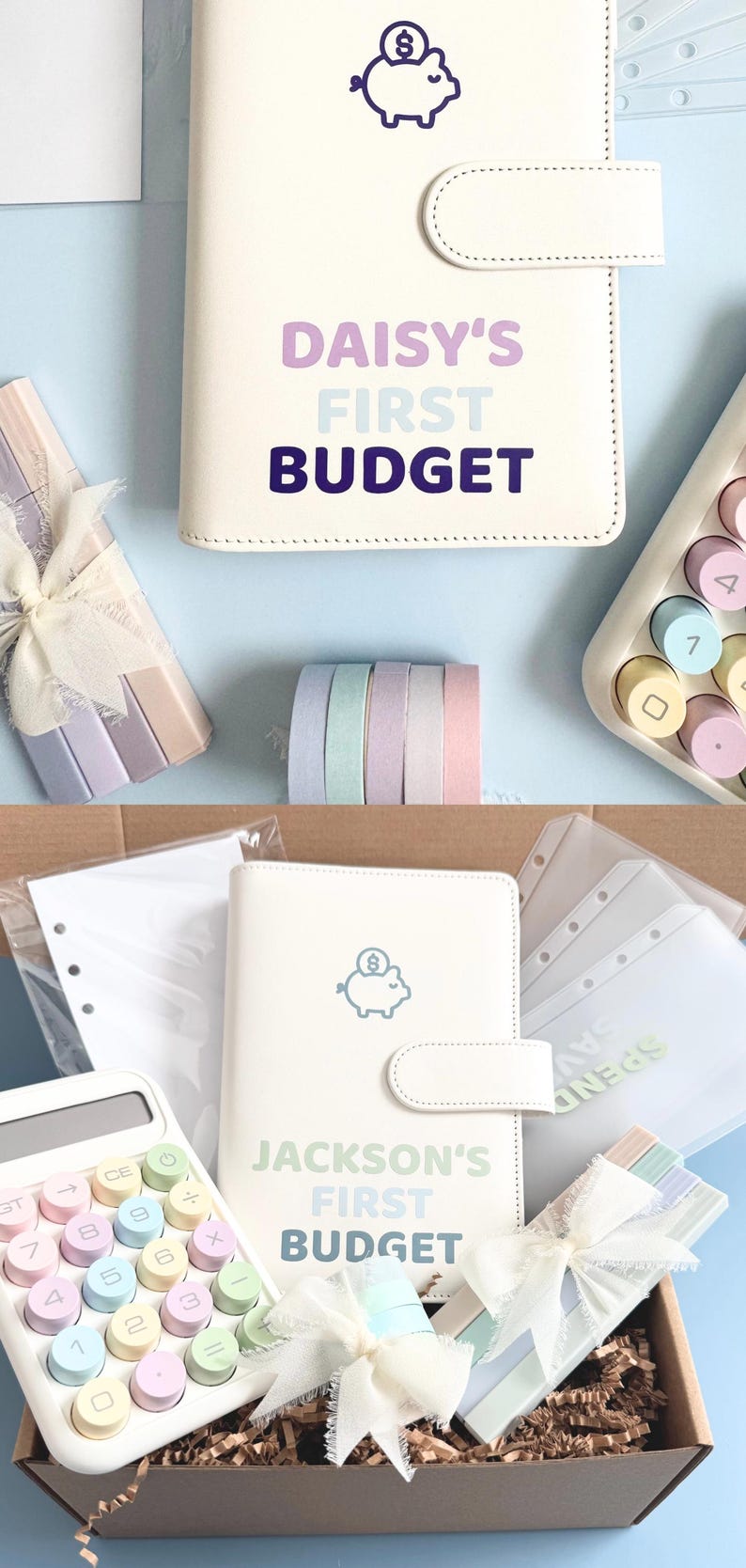 Kids Savings Planner Preschool Gift Basket First Budget Kit Gift Kids Cash Envelope System Youth Allowance