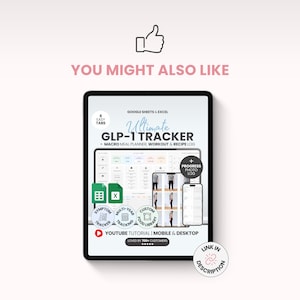 Macro Meal Planner Google Sheets Calorie Calculator Macro Tracker Weight Loss Tracker Grocery List Template Recipe Journal Calorie Deficit image 15