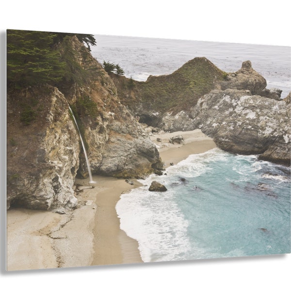 ACRYLIC WALL* Vista overlooking McWay Falls at Julia Pfeiffer Burns State Park along Pacific Coast in Big Sur, California Photo Decor Prints