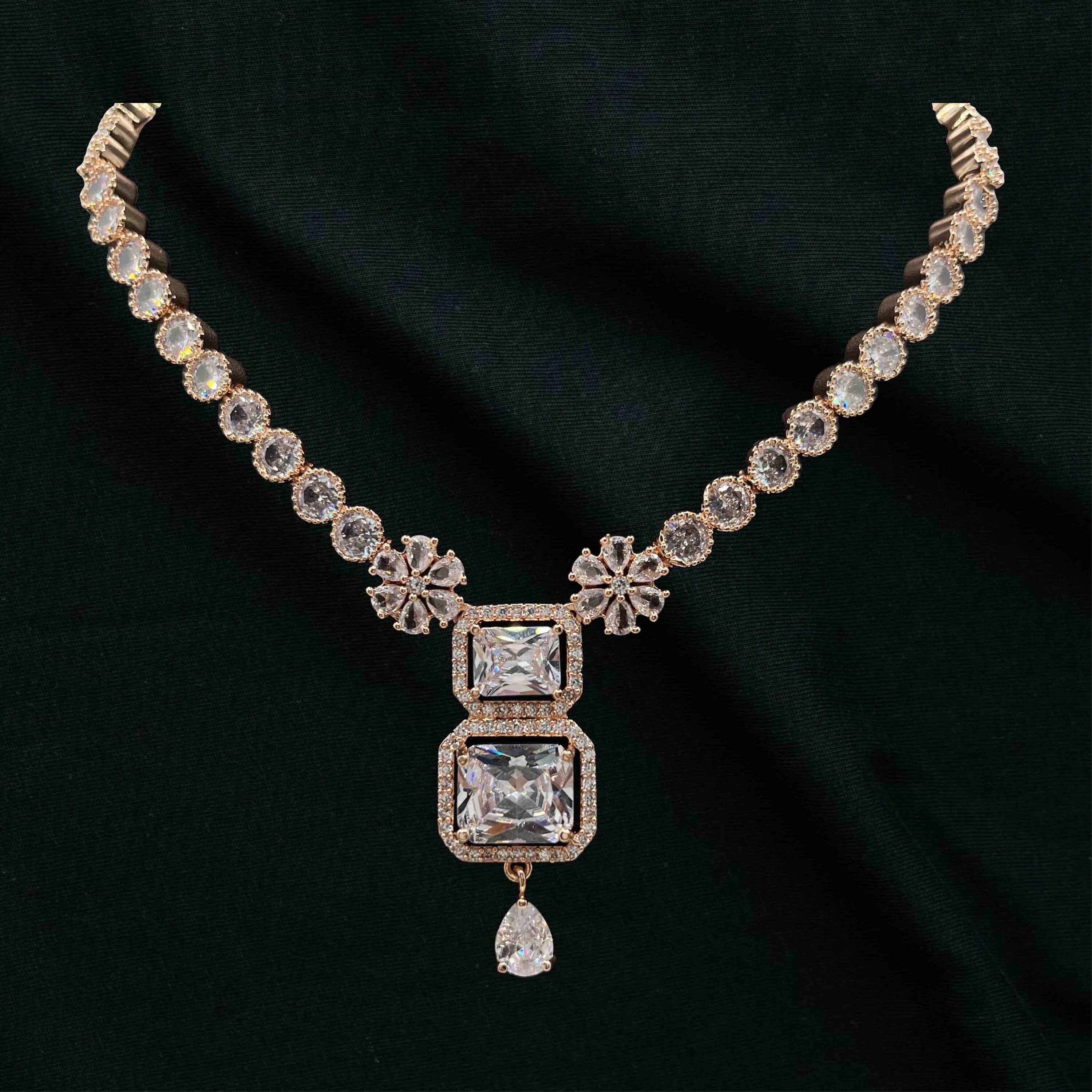 Diamond Pendant Sets Etsy Australia