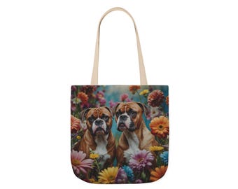 Bolsa de mano para bóxer, bonita bolsa para amantes de los perros bóxer, regalo para dueños de bóxer, bolsa de mercado para amantes de los perros