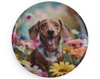 Calamita Bassotto, Calamita da Frigorifero Divertente con Cane Bassotto, Simpatico Regalo a Forma di Bassotto, Decorazione da Cucina per Amanti del Bassotto, Calamita con Razza di Cane Bassotto