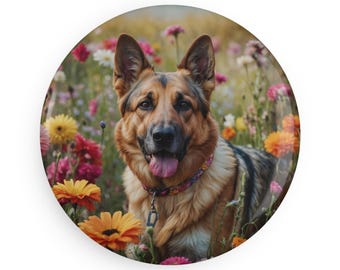 Aimant pour réfrigérateur berger allemand, cadeau pour amoureux des chiens, décoration de cuisine mignonne, bas de Noël pour maman chien, cadeau pour propriétaire de berger allemand