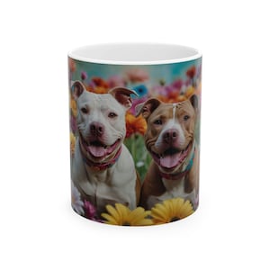 Pitbull Mug, Loyal Dog Mom Gift, Protective Pup Coffee Cup, Pitbull Lover Ceramic Mug, Pitbull Gift