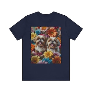 Shih Tzu Unisex T-Shirt, Shih Tzu Dog Lover Tee, USA Made Cotton T-Shirt, Gift for Shih Tzu Moms & Dads