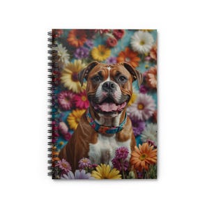 Boxer Spiral Notebook, Boxer Dog Mom Journal, Boxer Breed Gift, Boxer Lover Stationery, Boxer Owner Notebook